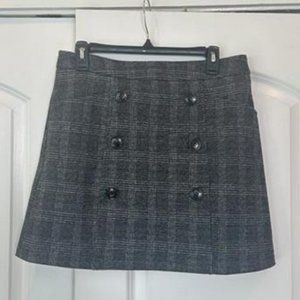 Aryeh Plaid Wool Skirt